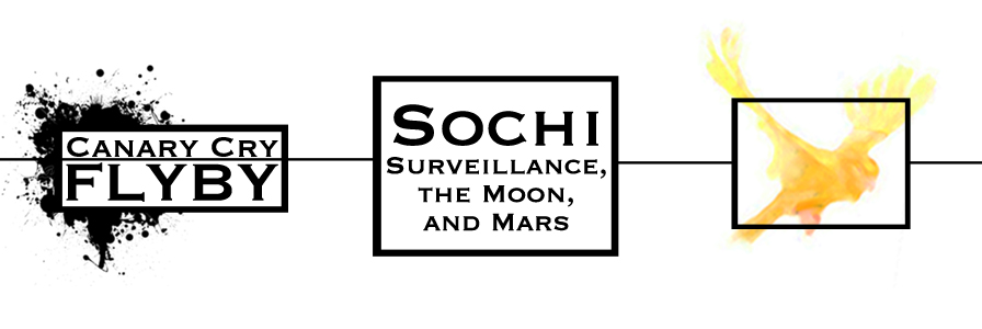 FLYBY: Sochi Surveillance, the Moon, and Mars